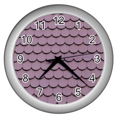 House-roof Wall Clock (Silver)