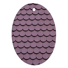 House-roof Oval Ornament (Two Sides)