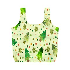 Hand Drawn Christmas Full Print Recycle Bag (M)