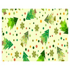 Hand Drawn Christmas Double Sided Flano Blanket (medium)  by nate14shop