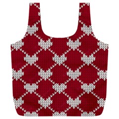Christmas-seamless-knitted-pattern-background Full Print Recycle Bag (xxl)
