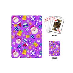 Flat-christmas-pattern-design Playing Cards Single Design (mini) by nate14shop