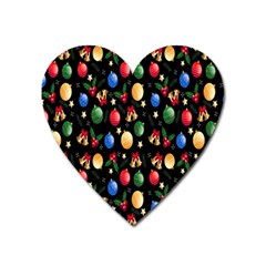 Gradient-christmas-pattern-design Heart Magnet by nate14shop