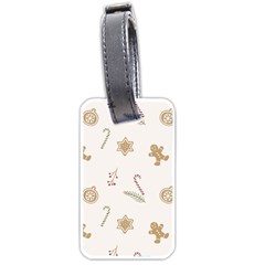 Hand-drawn-christmas-pattern Luggage Tag (one Side) by nate14shop