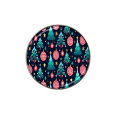 Hand-drawn-flat-christmas-pattern Hat Clip Ball Marker by nate14shop