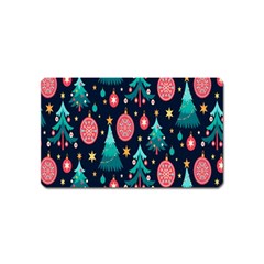 Hand-drawn-flat-christmas-pattern Magnet (name Card) by nate14shop