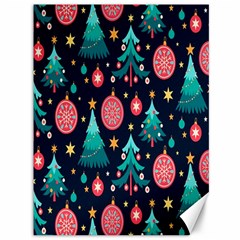 Hand-drawn-flat-christmas-pattern Canvas 36  X 48 