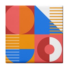 Geometric Series  Tile Coaster by Sobalvarro