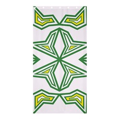 Abstract Pattern Geometric Backgrounds Shower Curtain 36  X 72  (stall)  by Eskimos