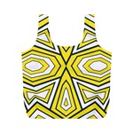 Abstract pattern geometric backgrounds  Full Print Recycle Bag (M) Back