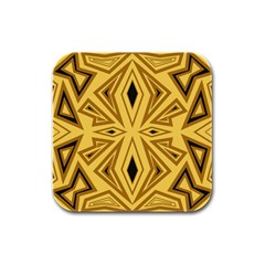 Abstract Pattern Geometric Backgrounds Rubber Square Coaster (4 Pack) by Eskimos
