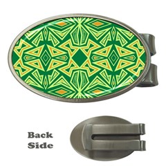 Abstract Pattern Geometric Backgrounds Money Clips (oval)  by Eskimos