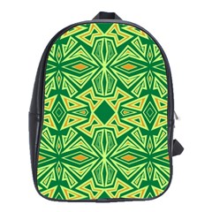 Abstract Pattern Geometric Backgrounds School Bag (large) by Eskimos