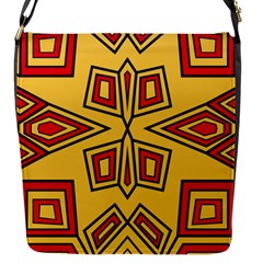 Abstract Pattern Geometric Backgrounds Flap Closure Messenger Bag (s) by Eskimos