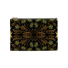 Folk flowers print Floral pattern Ethnic art Cosmetic Bag (Medium)