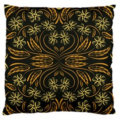 Folk Flowers Print Floral Pattern Ethnic Art Large Flano Cushion Case (two Sides) by Eskimos