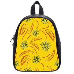 Folk Flowers Print Floral Pattern Ethnic Art School Bag (small) by Eskimos