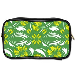 Folk Flowers Print Floral Pattern Ethnic Art Toiletries Bag (two Sides)