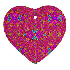 Pink Party Ornament (heart) by Thespacecampers