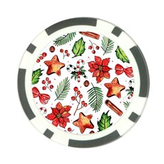 Pngtree-watercolor-christmas-pattern-background Poker Chip Card Guard by nate14shop