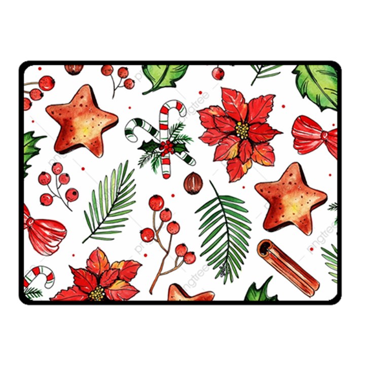 Pngtree-watercolor-christmas-pattern-background Fleece Blanket (Small)