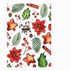 Pngtree-watercolor-christmas-pattern-background Small Garden Flag (two Sides) by nate14shop