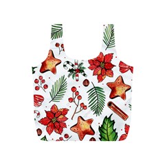 Pngtree-watercolor-christmas-pattern-background Full Print Recycle Bag (s) by nate14shop