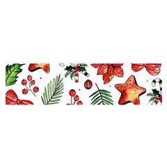 Pngtree-watercolor-christmas-pattern-background Oblong Satin Scarf (16  X 60 ) by nate14shop