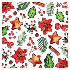 Pngtree-watercolor-christmas-pattern-background Lightweight Scarf 