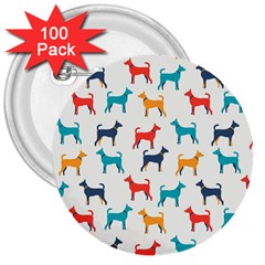 Animal-seamless-vector-pattern-of-dog-kannaa 3  Buttons (100 Pack) 