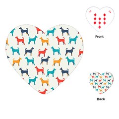 Animal-seamless-vector-pattern-of-dog-kannaa Playing Cards Single Design (heart)