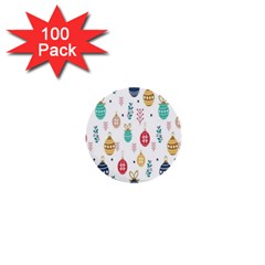 Seamless-pattern-cute-christmas-balls-shariki-igrushki-rozhd 1  Mini Buttons (100 pack) 