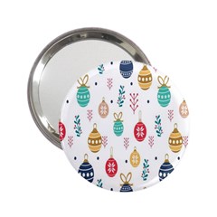 Seamless-pattern-cute-christmas-balls-shariki-igrushki-rozhd 2.25  Handbag Mirrors