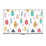 Seamless-pattern-cute-christmas-balls-shariki-igrushki-rozhd Business Card Holder Front