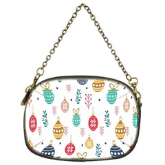 Seamless-pattern-cute-christmas-balls-shariki-igrushki-rozhd Chain Purse (one Side) by nate14shop