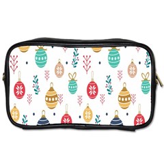 Seamless-pattern-cute-christmas-balls-shariki-igrushki-rozhd Toiletries Bag (two Sides)