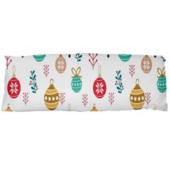 Seamless-pattern-cute-christmas-balls-shariki-igrushki-rozhd Body Pillow Case Dakimakura (two Sides) by nate14shop