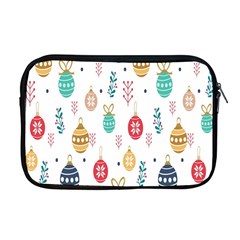 Seamless-pattern-cute-christmas-balls-shariki-igrushki-rozhd Apple Macbook Pro 17  Zipper Case by nate14shop