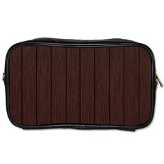 Wood Dark Brown Toiletries Bag (one Side) by nate14shop