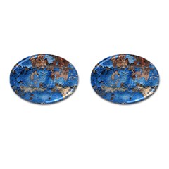 Background Wood Texture Cufflinks (oval)