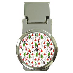 Hd-wallpaper-christmas-pattern-pattern-christmas-trees-santa-vector Money Clip Watches by nate14shop