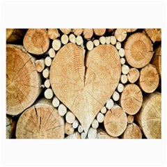 Wooden Heart Large Glasses Cloth