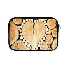 Wooden Heart Apple Ipad Mini Zipper Cases by nate14shop