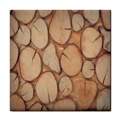 Wood-logs Tile Coaster by nate14shop