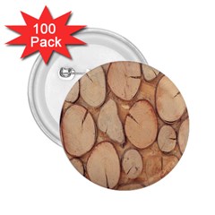 Wood-logs 2.25  Buttons (100 pack) 