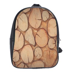 Wood-logs School Bag (Large)