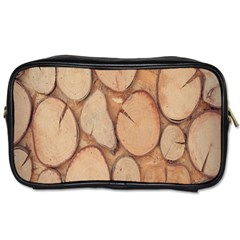 Wood-logs Toiletries Bag (one Side) by nate14shop