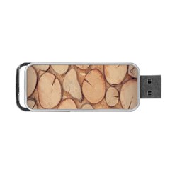 Wood-logs Portable USB Flash (Two Sides)