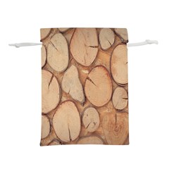 Wood-logs Lightweight Drawstring Pouch (M)