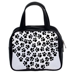 Abstract-black-white Classic Handbag (Two Sides)